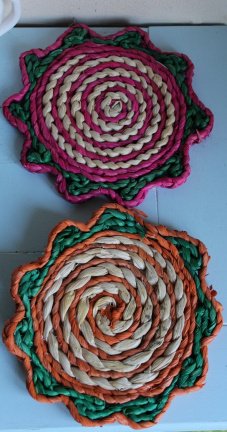 2 rieten onderzetters - Afbeelding 2