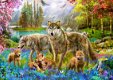 Bluebird Puzzle - Spring Wolf Family - 1500 Stukjes - 1 - Thumbnail