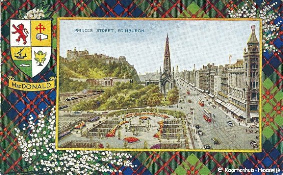 Schotland Princes street Edinburgh 1953 - 1