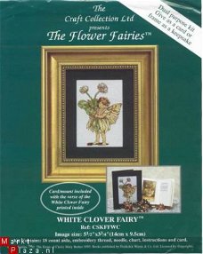 Borduurpatroon white clover fairy (ff)