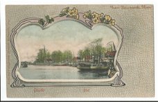 Oude ansichtkaart Gouda : IJssel