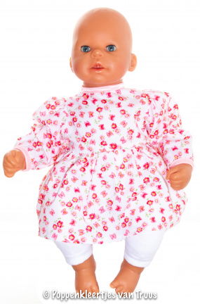 Chou Chou 48 cm 2 dlg. Roze/wit setje - nr. 1