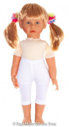 Pop 48/50 cm Emma 2 dlg. Bloem/vlindersetje - Afbeelding 3