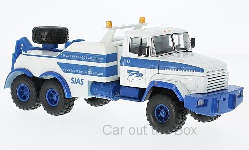 KrAZ-6322 BRO 200 Takelwagen wit/blauw 1:43 SpecialC - 1