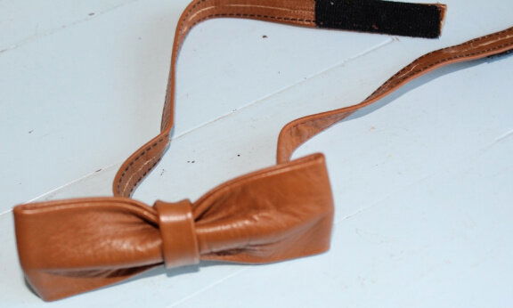 Vlinderstrik cognac - Afbeelding 3