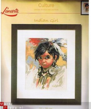 LANARTE BORDUURPAKKET INDIAN GIRL 35005 - 1