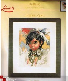 LANARTE BORDUURPAKKET INDIAN GIRL 35005