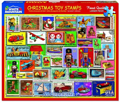 White Mountain - Christmas Toy Stamps - 1000 Stukjes Nieuw - 2