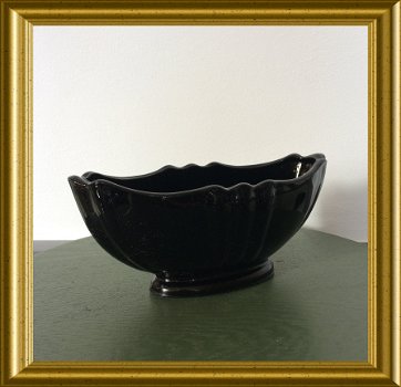 Mooie zwarte ovale schaal : persglas - 5