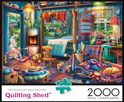 Buffalo Games - Quilting Shed - 2000 Stukjes Nieuw Schade - 2