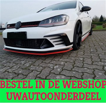 Volkswagen Golf 7 GTI Clubsport Voorspoiler Spoiler Splitter Versie 1 - 1