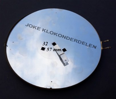 Klok deur / wijzerplaat = bol glas = 40309 - 1