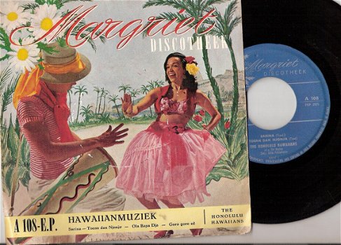 Honolulu Hawaiians olv Cor Mouton / vocals Anita Pattiselanno vinyl EP - 1