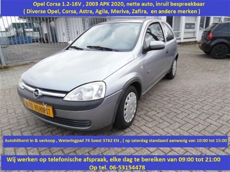Opel Corsa - 1.2-16V Njoy , Diverse Opel/Corsa?Agila?Meriva/Astra/Zafira/ inruil bespreekbaar - 1