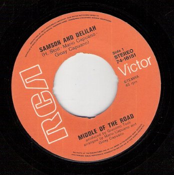Middle Of the Road - Samson And Delilah & The Talk Of The USA - single 1972 - 1