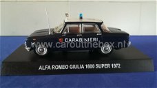 Alfa Romeo Giulia 1600 super 1972 Carabibieri 1:43 Atlas