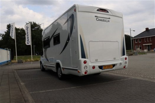 101 VERKOCHT Nagenoeg nieuwe Chausson Welcome 630 enkele bedden elektrisch verstelbaar - 6