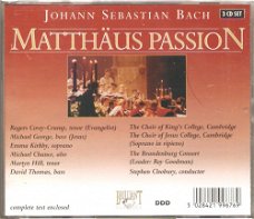5CD BACH - Matthäus Passion - Markus Passion