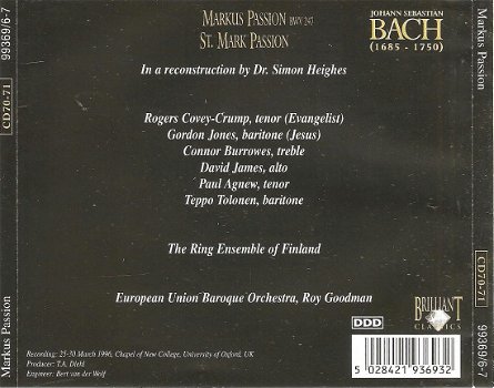5CD BACH - Matthäus Passion - Markus Passion - 3