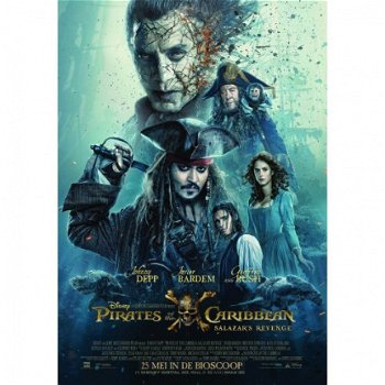 Disney Pirates of the Caribbean Salazar's Revenge bioscoop poster bij Stichting Superwens! - 1