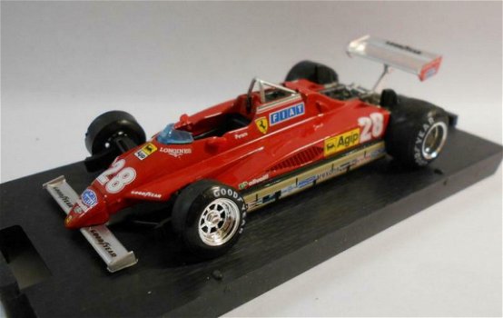 1:43 Brumm R268 Ferrari 126C2 F1 #28 San Marino 1982 Didier Pironi - 0