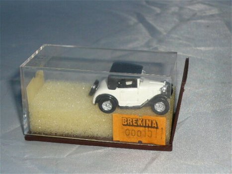 1:87 Brekina 1511 BMW Dixi cabrio 1929 wit met zwart dakje - 2