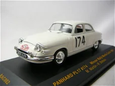 1:43 Ixo RAC082 Panhard PL 17 Winner Rallye Monte Carlo 1961 #174