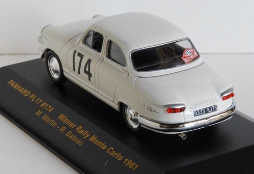 1:43 Ixo RAC082 Panhard PL 17 Winner Rallye Monte Carlo 1961 #174 - 1