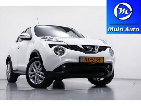 Nissan Juke - 1.6 50dKM Automaat Alcantara/Stof Achteruitrijcamera Keyless Navi LED ECC LMV - 1