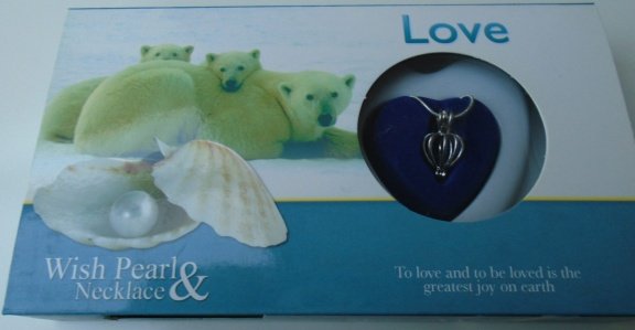 UNIEK GIFT LOVE PEARL LOVE BLAUW KADO TIP - 1