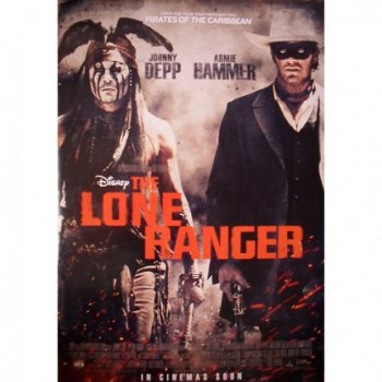 The Lone Ranger poster bij Stichting Superwens! - Johnny Depp - 1