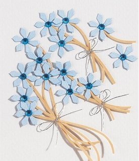 Jolee Boutique blauwe bloemen - 1