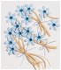 Jolee Boutique blauwe bloemen - 1 - Thumbnail