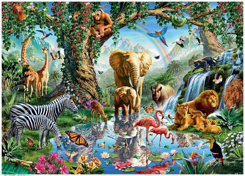 Ravensburger - Avonturen in de Jungle - 1000 Stukjes Nieuw - 1