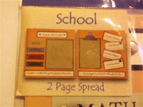 Just jinger Pre made pages 20x20 school - 1