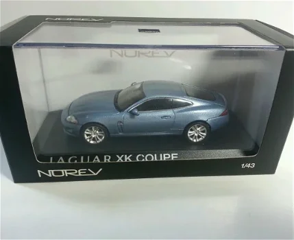 1:43 Norev 270020 Jaguar XK coupe 2005 metallicblauw - 0