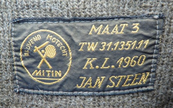 Trui / Pullover, Winter, V-hals, Koninklijke Landmacht, Maat: 3, 1960.(Nr.1) - 3