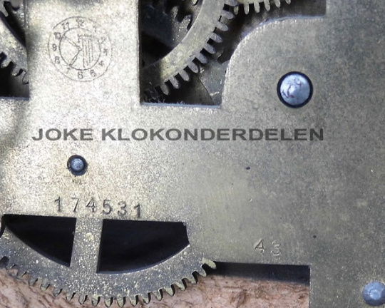 === Regulateur uurwerk = Urgos = gebruikt === 40347 - Afbeelding 5