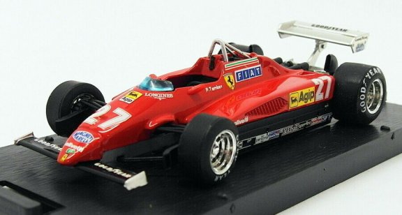 1:43 Brumm R287 Ferrari 126C2 F1 Italia 1982 #27 Patrick Tambay - 0