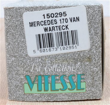 1:43 Vitesse Mercedes 170 Van Brauerei Warteck - 2