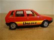 1:43 Hot Wheels Fiat Uno 55 S rood Made in Italy los model - 6 - Thumbnail