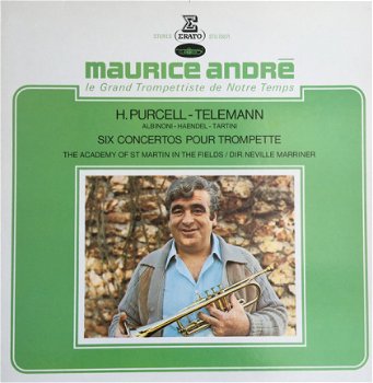 LP -Purcell, Telemann, Albinoni, Tartini, Haendel - MAURICE ANDRÉ, trompet - 0