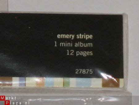 SALE! NIEUW Cheeky mini album Emery Stripe Making Memories - 1