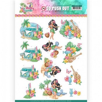 Yvonne Creations, 3D Pushout Happy Tropics - Tropical Holiday ; SB10361 - 1