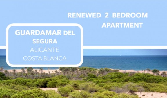 Vernieuwd 2 slaapkamer appartement in Spanje, Costa Blanca, Guardamar del Segura. - 1