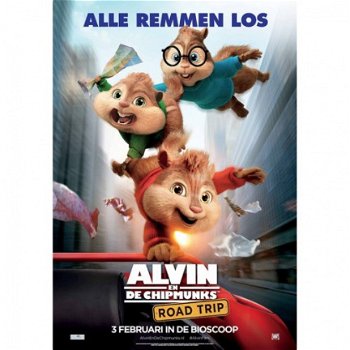 Alvin and the Chipmunks bioscoop poster bij Stichting Superwens! - 1