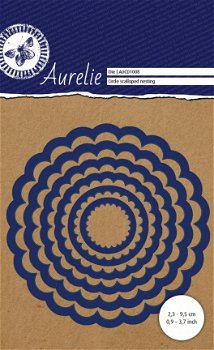 Aurelie, Die - Circle Scalloped Nesting ; AUCD1008 - 1