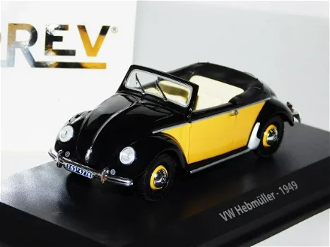 1:43 Norev Volkswagen Kever 1949 Hebmüller cabrio - 0