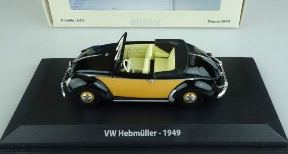 1:43 Norev Volkswagen Kever 1949 Hebmüller cabrio - 3