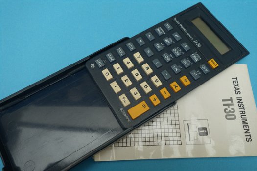 TEXAS INSTRUMENTS TI 30 - vintage calculator met gebruiksaanwijzing - 1